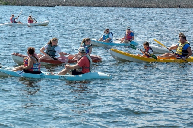 Remando en el caribe